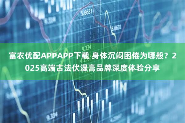 富农优配APPAPP下载 身体沉闷困倦为哪般?2025高端古法伏湿膏品牌深度体验分享